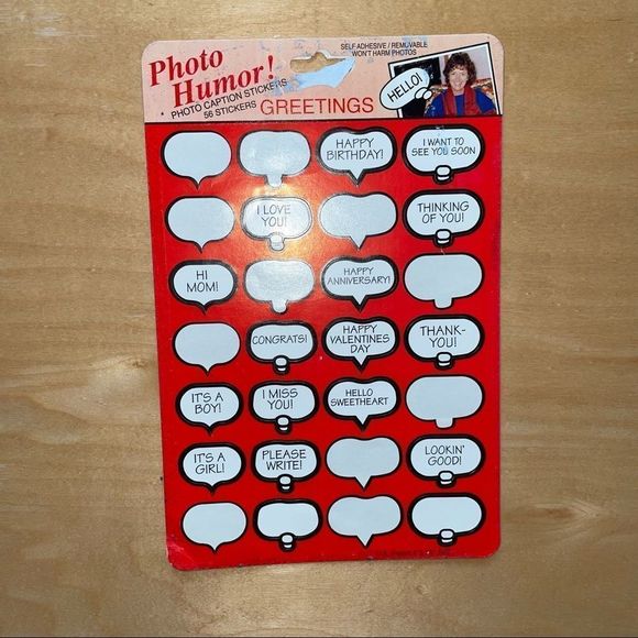 Greeting Stickers for scrapbook or photo album, Art project - Picture 3 of 10